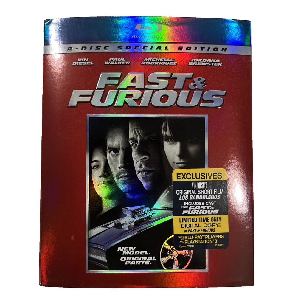 Fast & Furious (Blu-ray, 2009, 2-disc Special Edition w Bonus DVD)